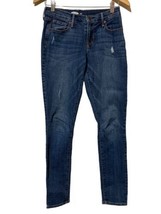 Old Navy Curvy Skinny Mid-Rise Medium Wash Denim Jeans Womens Size 0 - £12.44 GBP