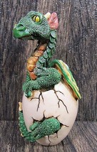 1997 W U Green Dragon Hatchling Mythical Collectible 3.5&quot; Tall   - $23.36