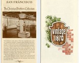 Vintage 1870 Shopping Center &amp; Wine Museum of San Francisco Brochures - £17.27 GBP