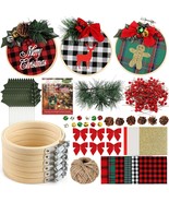 6 Pack Of Christmas Ornament Diy Craft Kit Includes Christmas Plaid Fabr... - $42.99