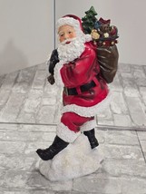 Freestanding Jolly Santa Delivers Gifts Collectible Figurine Christmas D... - $415.52 MXN