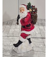 Freestanding Jolly Santa Delivers Gifts Collectible Figurine Christmas D... - $21.99
