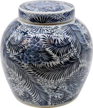 Ancestor Jar Blooming Flowers Colors May Vary Blue White Variable Ceramic - £211.04 GBP