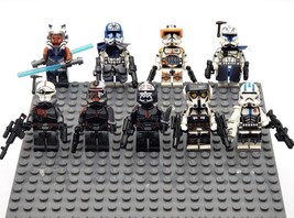 9pcs Star Wars Ahsoka Clone Force 99 Commander Cody Rex Jesse Echo Minifigures - £15.00 GBP