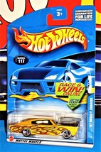 Hot Wheels 2002 Mainline #117 &#39;67 Dodge Charger Dark Yellow w 3SPs Thailand Base - £3.17 GBP