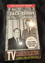 The Jack Benny Program 2 VHS Set 3 Episodes, Bing Crosby Bob Hope - £7.15 GBP