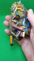 Titanium Quartz aura Cluster - Amazing colors ~ Large 11 OZ Size ~  FREE... - £67.23 GBP