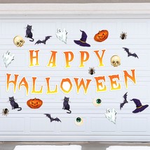 22 Pcs Halloween Garage Door Decorations Magnets Happy Refrigerator Magnetic Dec - £16.07 GBP