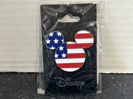 Disney Mickey Head Star / Mickey Head Flag Pin ~ New - $13.45