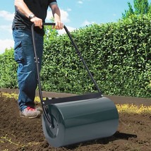 vidaXL Lawn Roller Green and Black Steel Standard Sturdy Lawn Roller - $400.35 CAD