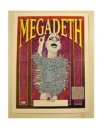 Megadeth Poster On Tour Megadeath Promo - $2,482.43 MXN