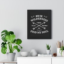 Into the Wilderness Framed Poster - Motivational Nature Quote - Wanderlu... - £48.55 GBP+