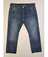 Levis 501 Jeans Mens 36x30 (35x30) Button Fly Denim Marked Irregular Mexico - $20.99