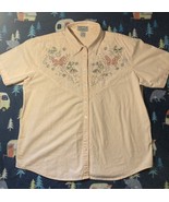 Women’s Vintage Peach Color Blouse with Beading, Size 18/20 preowned - £14.90 GBP