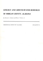 Geology and Ground-Water Resources of Morgan County, Alabama - £9.71 GBP