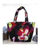 Marc Jacobs Pretty Nylon Quilted Large Black Floral Tote Shoulder Bag NWT - €122,74 EUR