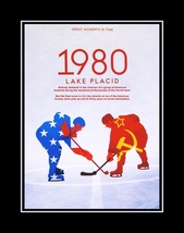 1980 Miracle on Ice Olympics HOCKEY Wall Art Poster Print Men&#39;s Gift USA vs USSR - £17.95 GBP+