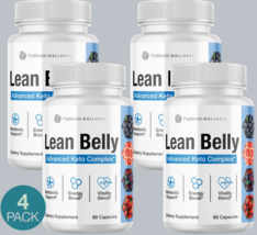 4 PACK Lean Belly Capsules Advanced Weight Management Complex-60 Capsules - $92.02