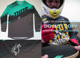 Justin Bogle Supercross Motocross signed Monster Jersey COA proof autogr... - £273.78 GBP