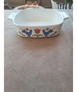 Vintage 1975 Corning Friendship Blue Birds 1 Quart No Lid - $10.94