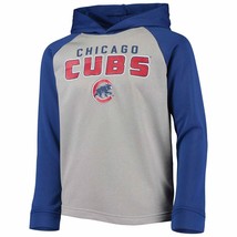 Chicago Cubs Baseball Blue Gray LS Hoodie Sweatshirt MLB Boy Size XL 14 16 NEW - $14.95