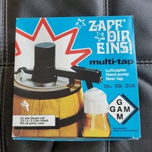 Vintage Nib &quot;Zapf Dir Eins&quot; Luftzapfer German Hand Pump Beer Tap multi-tap Keg - £14.93 GBP