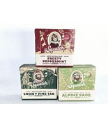 Lot Of 3 Limited Edition Holiday Dr. Squatch Soap Bars Peppermint Pine Sage - £22.73 GBP