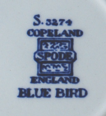 Spode Blue Bird 6" Saucer S3274 Copeland Item image 4