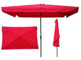 Patio Umbrella 10x6.5ft: Crank &amp; Tilt - $2,236.60 MXN