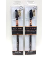 LOT 2 x Crown DELUXE BROW / LASH GROOMER EYES Makeup Brush New In Box &amp; ... - $27.06 CAD