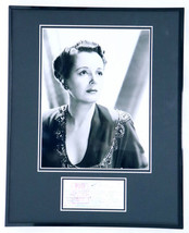 Mary Astor Signed Framed 16x20 Check &amp; Photo Poster Display JSA Maltese Falcon - £118.69 GBP