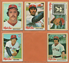 1978 Topps Boston Red Sox Team Set Lot Fergie Jenkins Don Zimmer Bob Stanley RC - £3.58 GBP