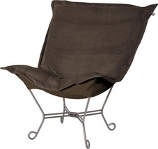 Pouf Chair Howard Elliott Chocolate Brown Bella Polyester Poly - £830.53 GBP