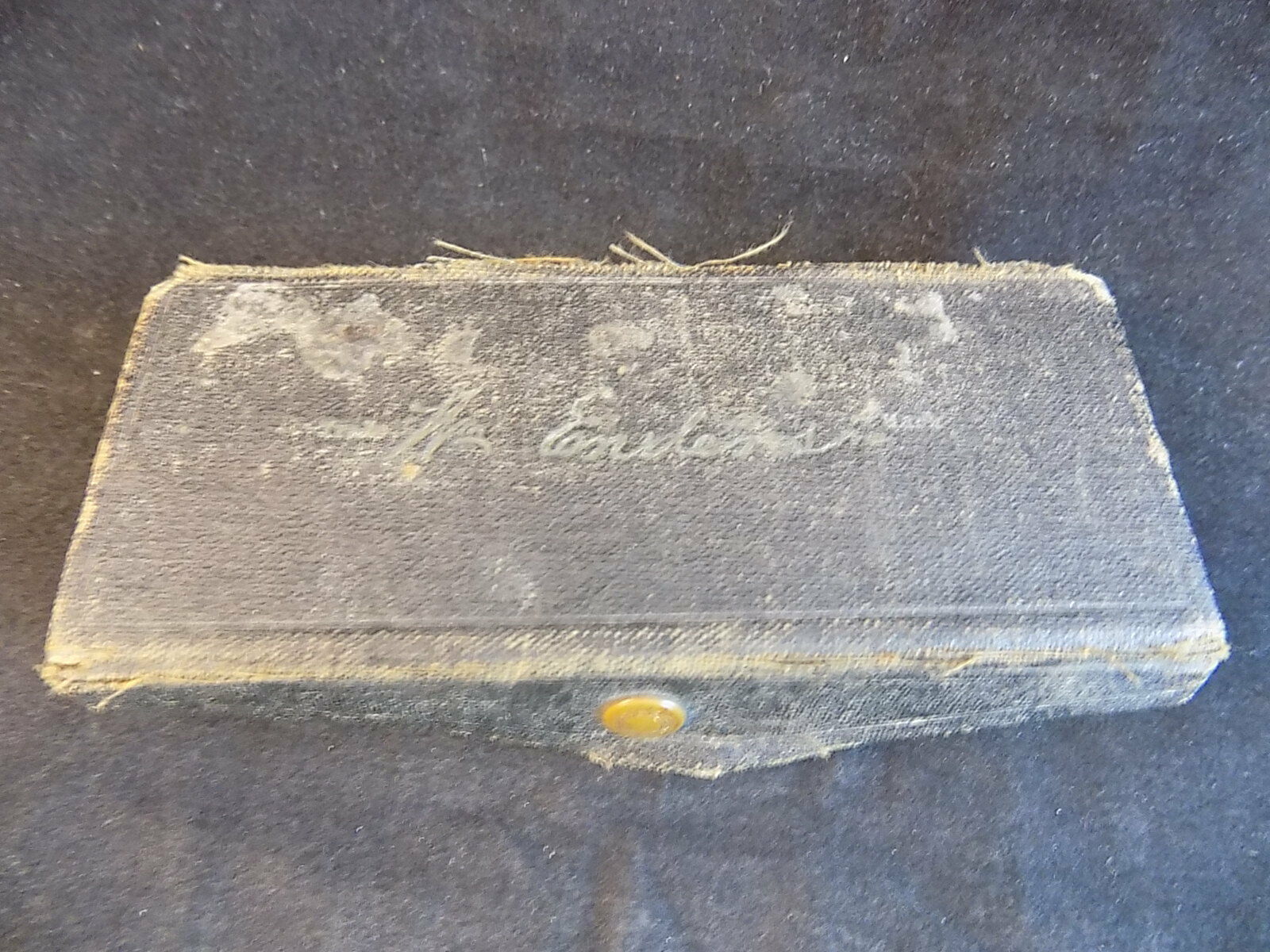 ANTIQUE WM ENDERS SAFETY RAZOR BOX Christy Razor Blade Shaving Snap Top ... - $9.89