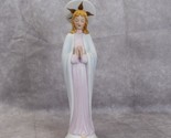 Lefton China Praying Virgin Mary Madonna Statue Figure Figurine 9&quot; Vintage - £17.32 GBP