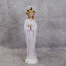 Lefton China Praying Virgin Mary Madonna Statue Figure Figurine 9&quot; Vintage - £16.84 GBP