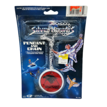 Vintage 1986 Silverhawks Hand Painted Pendent And Chain Nos In Original Package - £37.20 GBP