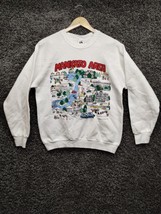 VINTAGE Mankato Area Sweatshirt Adult Large White Sweater 1990 90s Comic... - $32.34