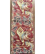 Table Runner Lined 70 x 12 Fall Colors Burgundy Rust Gold Yellow Fruit P... - $308.45 MXN