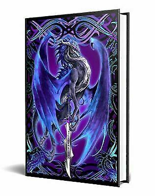 Dragon Fantasy Storm Blade Purple Dragon Embossed Journal Diary Notebook