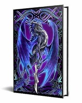 Dragon Fantasy Storm Blade Purple Dragon Embossed Journal Diary Notebook - £16.77 GBP