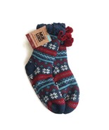 MUK LUKS Cabin Socks Womens L/XL Shoe Size 8/10 Multi-Color Snow Flake W... - $14.69