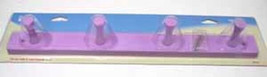 085-03-3918 18&quot; 4 Peg Hook Coat Hat Hook Rail Lilac - $35.65