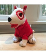 Target Red and Khaki Girl Dog Plush Stuffed Animal Bullseye Boys &amp; Girls - £14.85 GBP