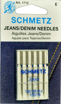 SCHMETZ Sewing Needle Jeans/Denim 100/16, 1712 - $6.95