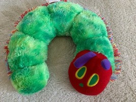 Eric Carle Green Red Hungry Hungry Caterpillar Plush Kids Travel Neck Pi... - £7.27 GBP