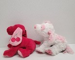 Ganz Webkinz Cherry Soda Pup Pink Dog &amp; Cream Soda Pup Plush No Codes - $29.60