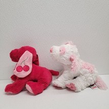 Ganz Webkinz Cherry Soda Pup Pink Dog &amp; Cream Soda Pup Plush No Codes - $29.60
