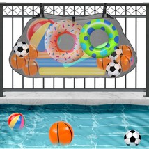 Pool Float Toy storage Mesh Bag, Swimming Pool Float storage organizer Fence Net - £26.58 GBP