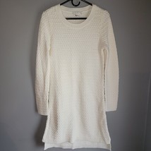 DESIGN History Sweater Dress Size Med Cream Off Neck Knit Long Sleeve NWOT - £43.14 GBP